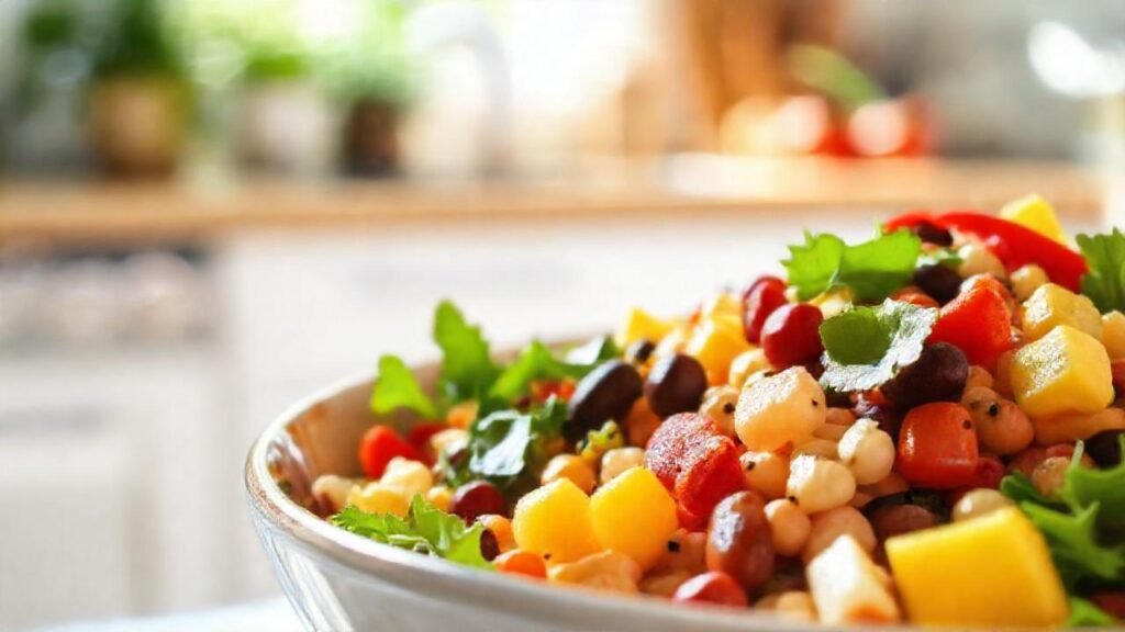 Ensalada colorida y saludable