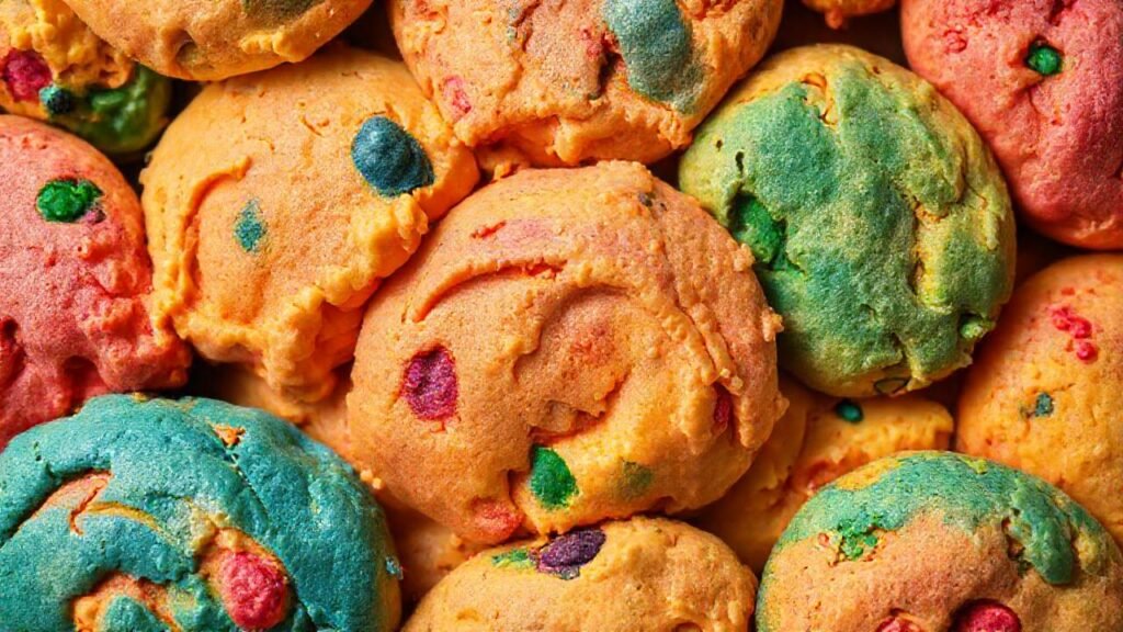 Galletas coloridas y apetitosas