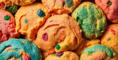 Galletas coloridas y apetitosas