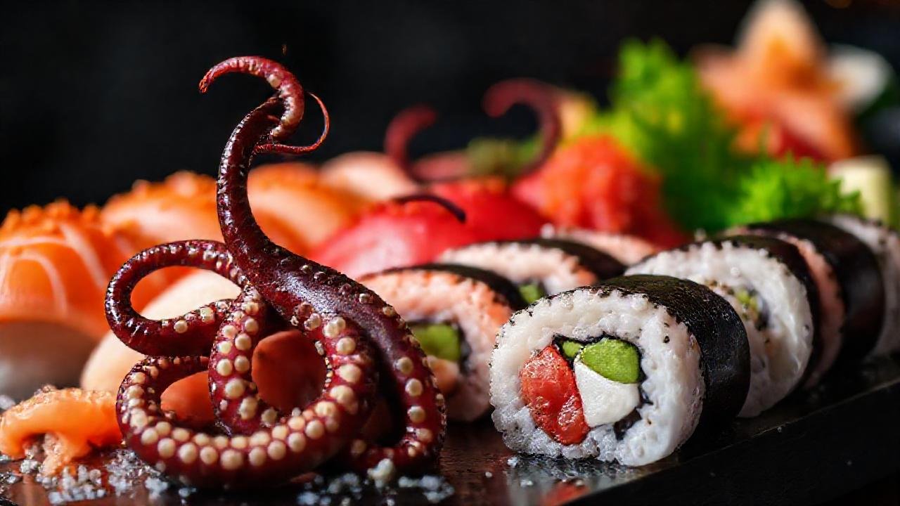 Sushi elegante ofrece sabores frescos y vibrantes