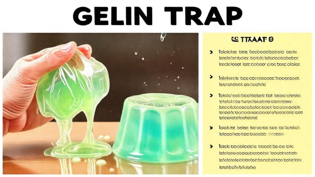 Trampas de gelatina: instrucciones claras y efectivas