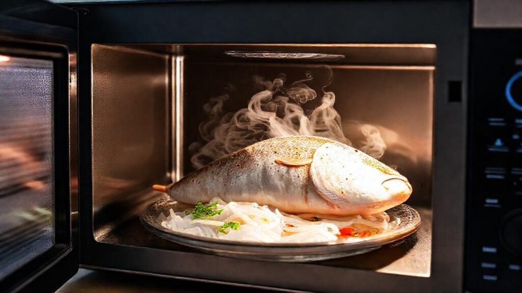 Pescado al microondas