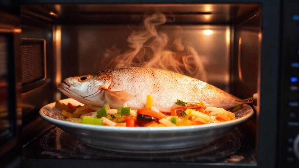Pescado al microondas