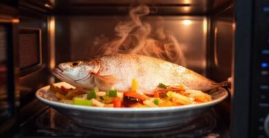 Pescado al microondas