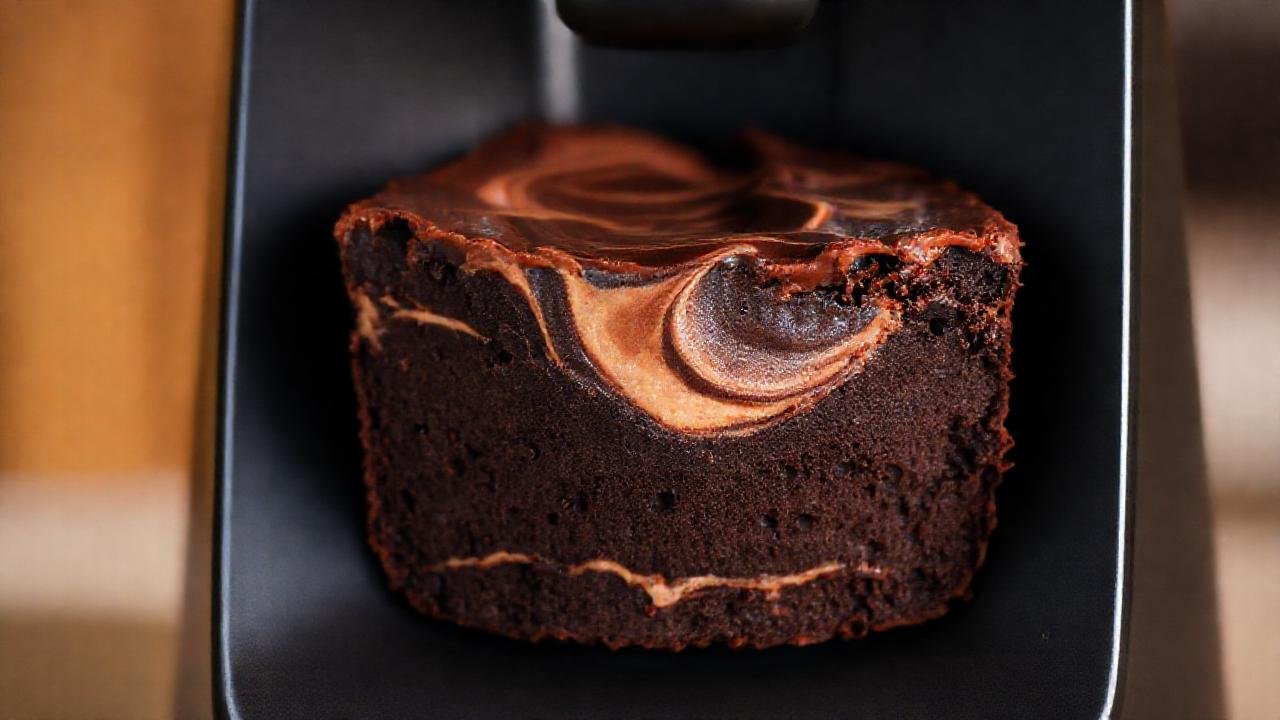Thermomix presenta un brownie cremoso y oscuro