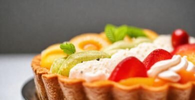 Tarta colorida y artística