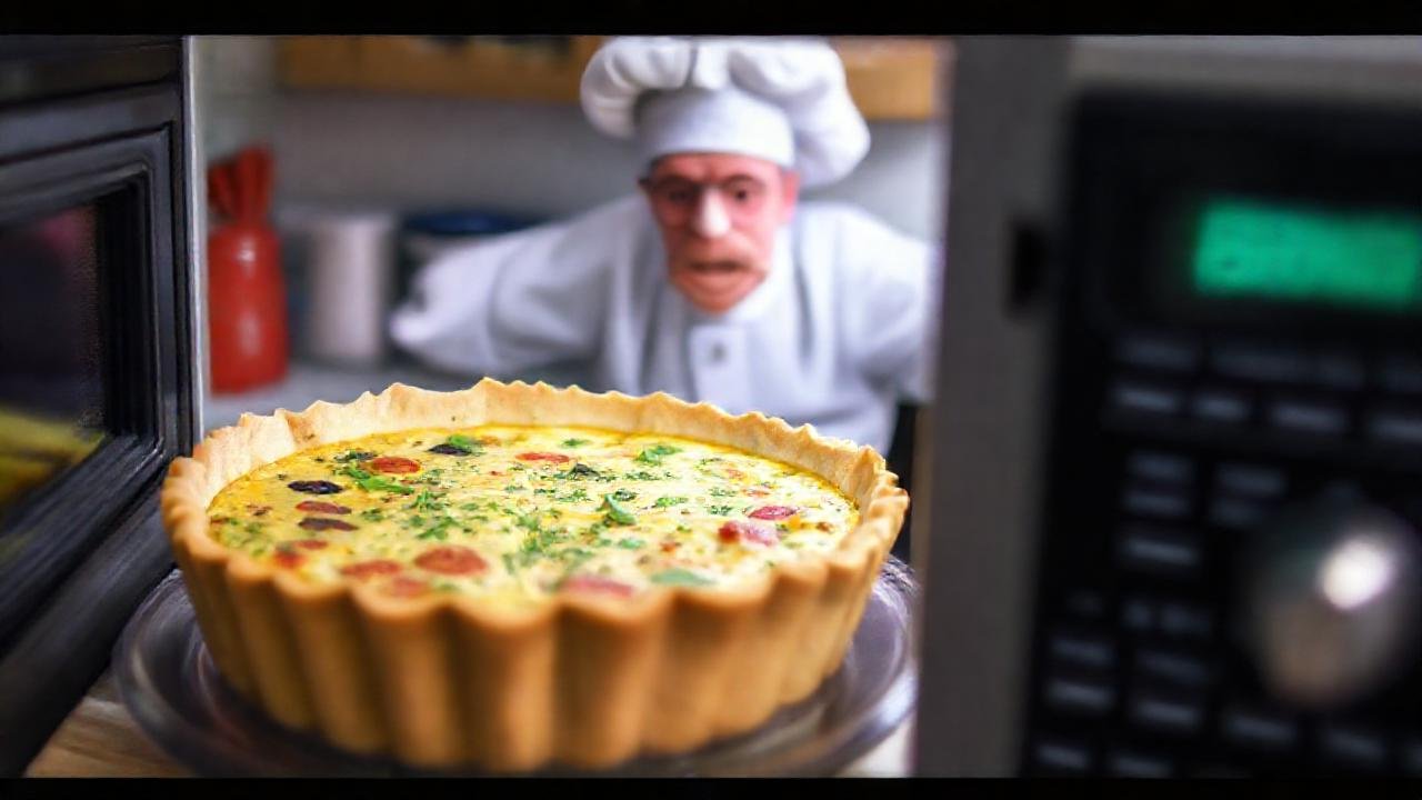 Un quiche rápido y frustrante en microondas