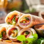 Rollitos de primavera mexicanos apetitosos y coloridos