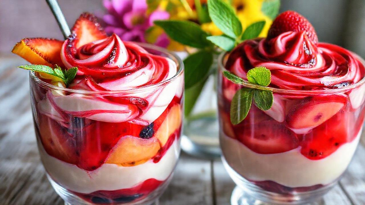 Postres vibrantes evocan el verano