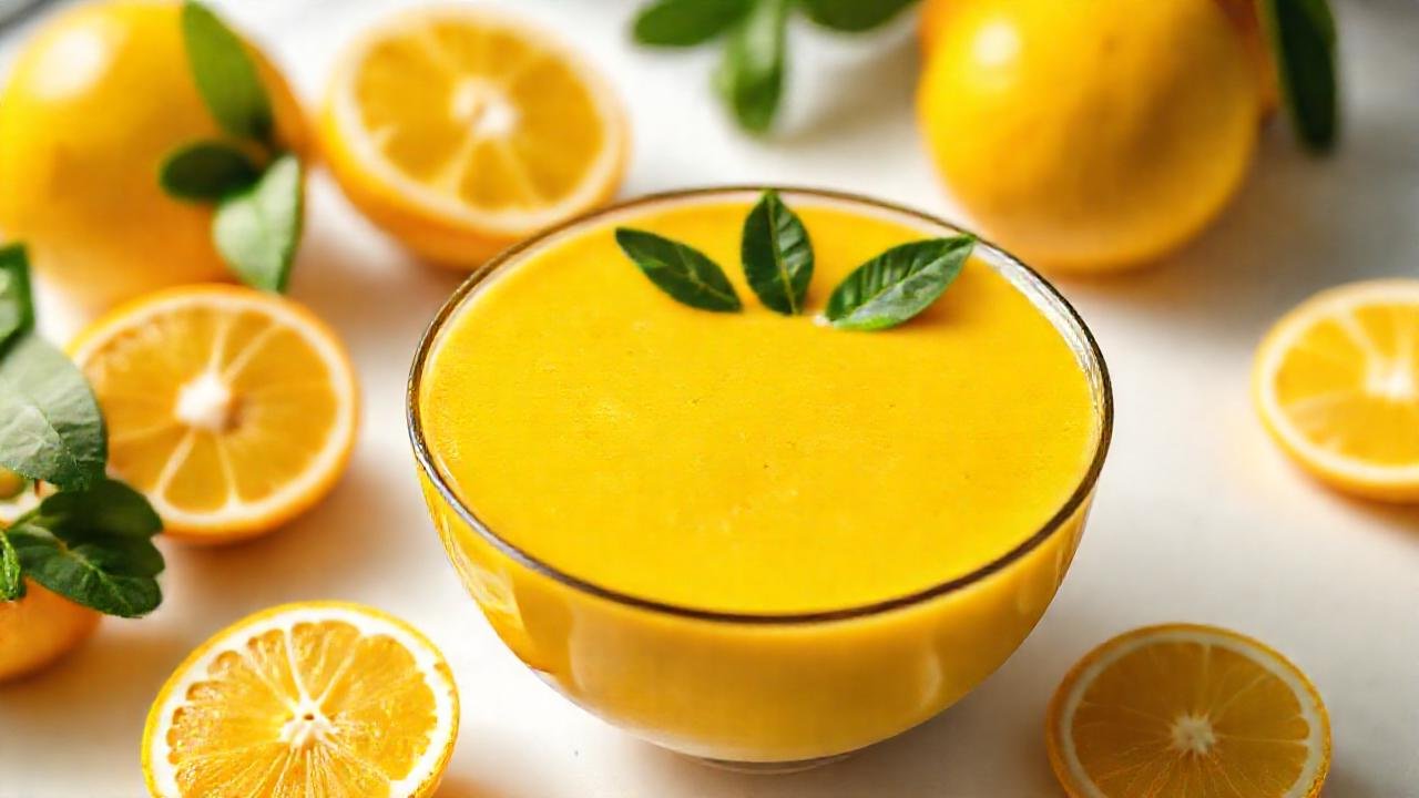 Bowl de smoothie yuzu refrescante y vibrante