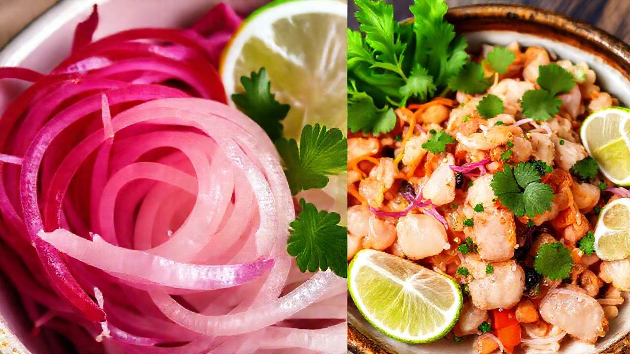 Ceviche peruano-ecuatoriano: colores y texturas