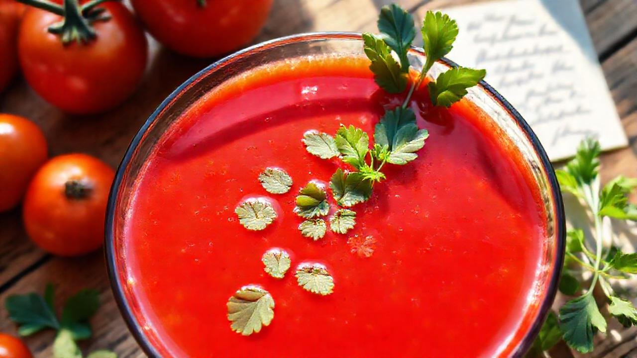Gazpacho rojo fresco, un verano vibrante