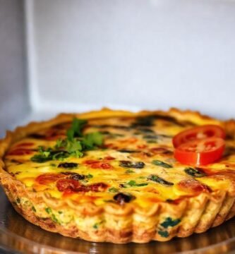 Un quiche vegano saludable y apetitoso