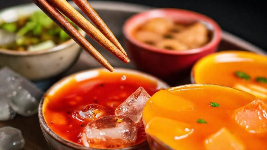 Salsas asiáticas frías: color