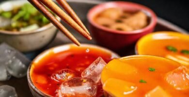 Salsas asiáticas frías: color