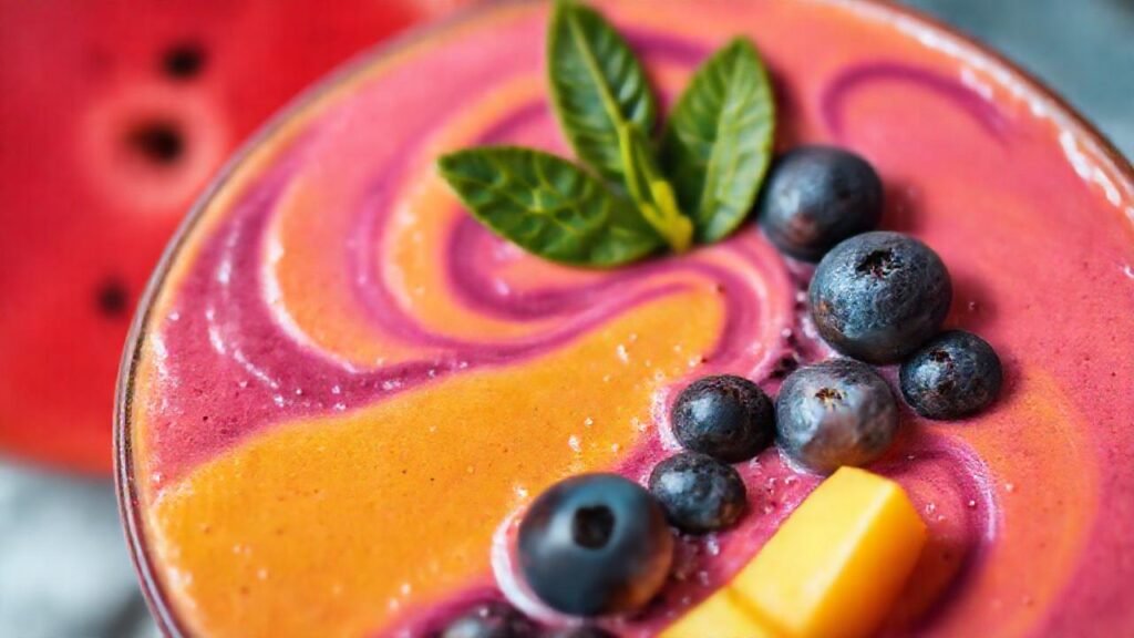 Batido colorido y saludable