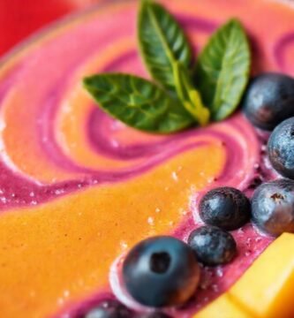 Batido colorido y saludable