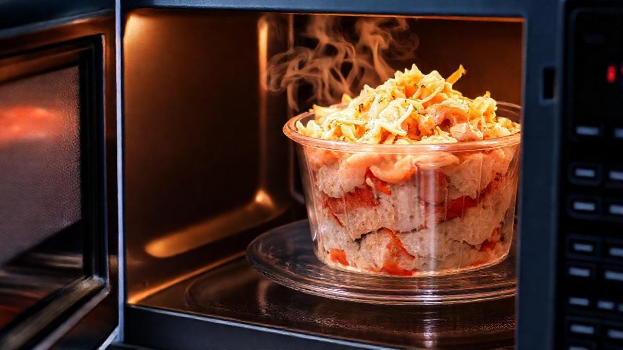 Atún al vapor, visualmente atractivo y claro