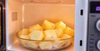 Patatas al vapor en microondas