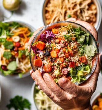 Ensaladas llamativas y visualmente apetitosas