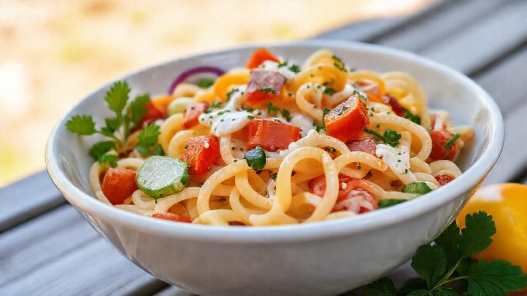 Ensalada brillante y apetitosa