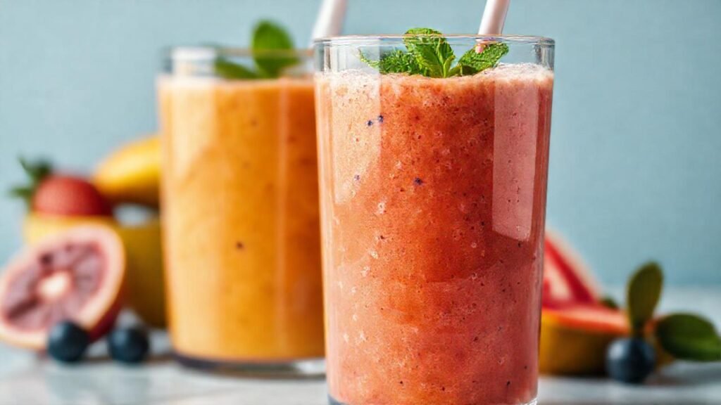 Un batido de frutas vibrante y saludable