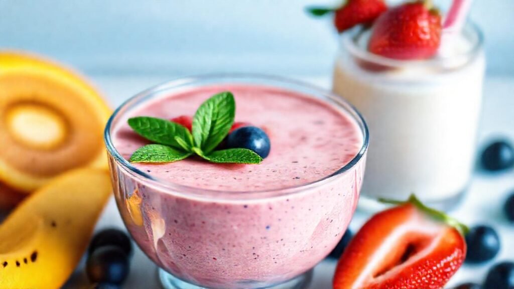 Batido colorido y saludable
