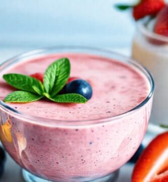 Batido colorido y saludable