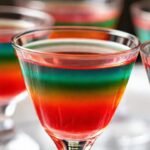 Postres de gelatina brillantes y deliciosos