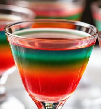 Postres de gelatina brillantes y deliciosos