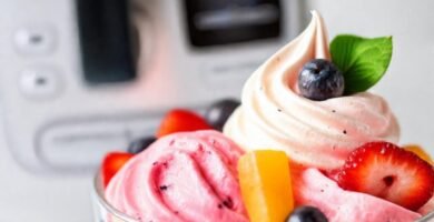 Postres brillantes y saludables son deliciosos