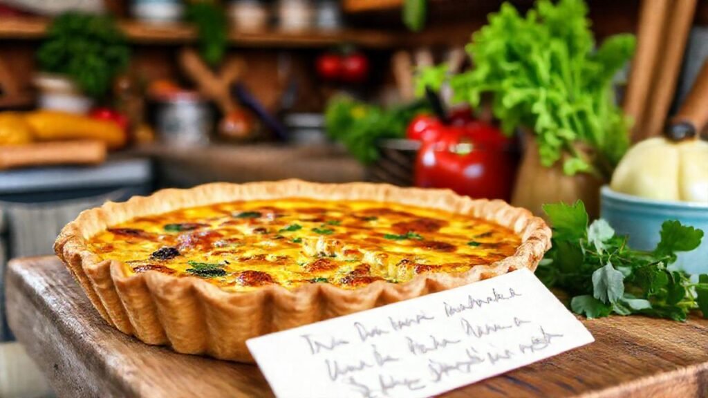 Cocina rústica: quiche apetecible y cálida