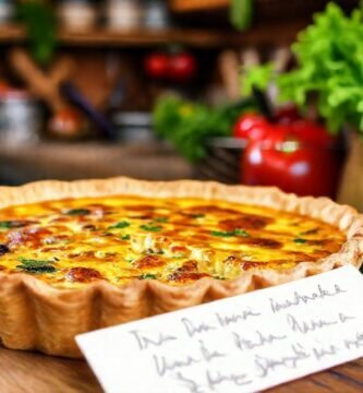 Cocina rústica: quiche apetecible y cálida