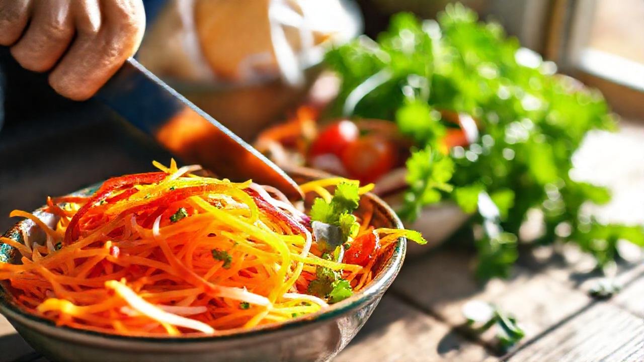 Un tazón vibrante de verduras frescas