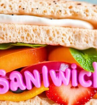 Un sándwich colorido y alegre