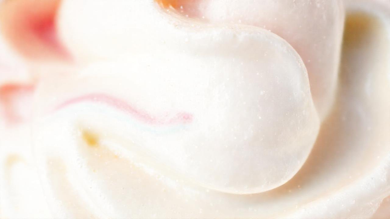 Helado brillante y suavemente colorido