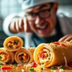 Chef frustrado crea comida vibrante y alegre