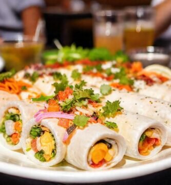 Rollos fríos apetitosos y refrescantes