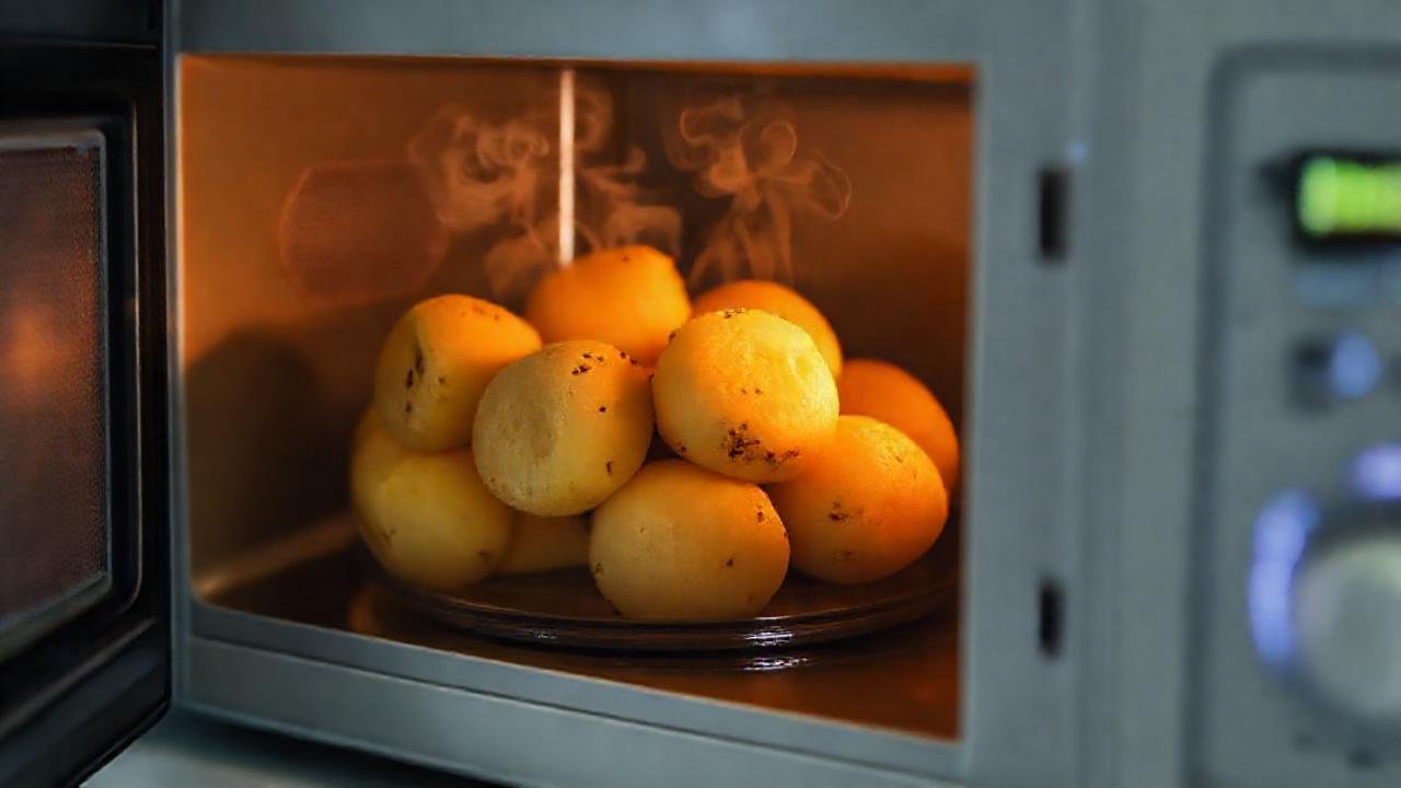 Microondas cocina patatas suaves y rápidas