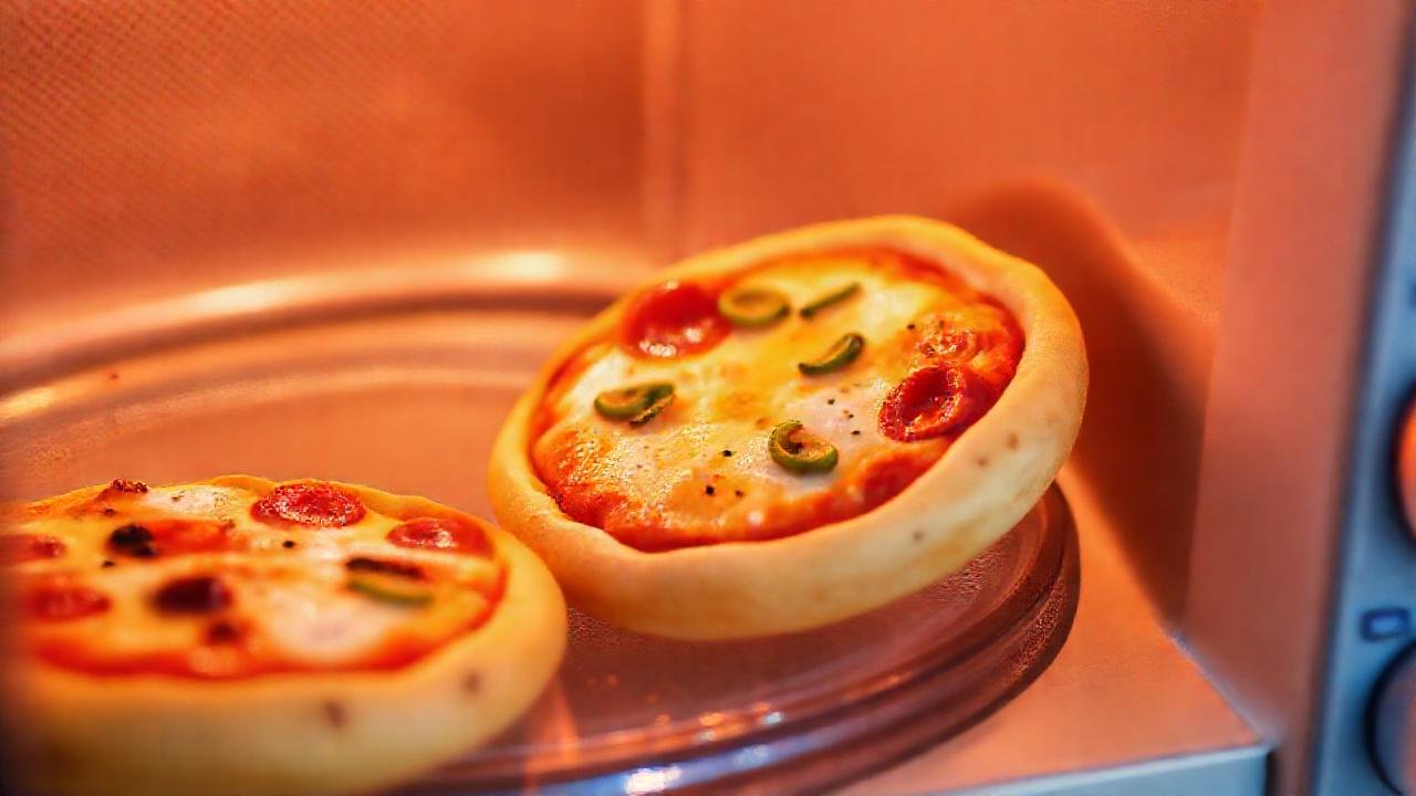 Una mini pizza caliente y divertida