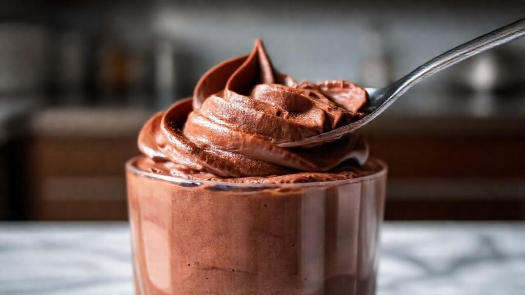 Mousse de chocolate: un postre elegante y denso