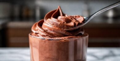 Mousse de chocolate: un postre elegante y denso