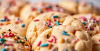 Galletas dulces y coloridas