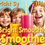 Batido alegre con frutas coloridas