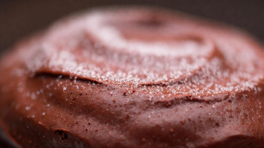 Mousse de chocolate oscuro