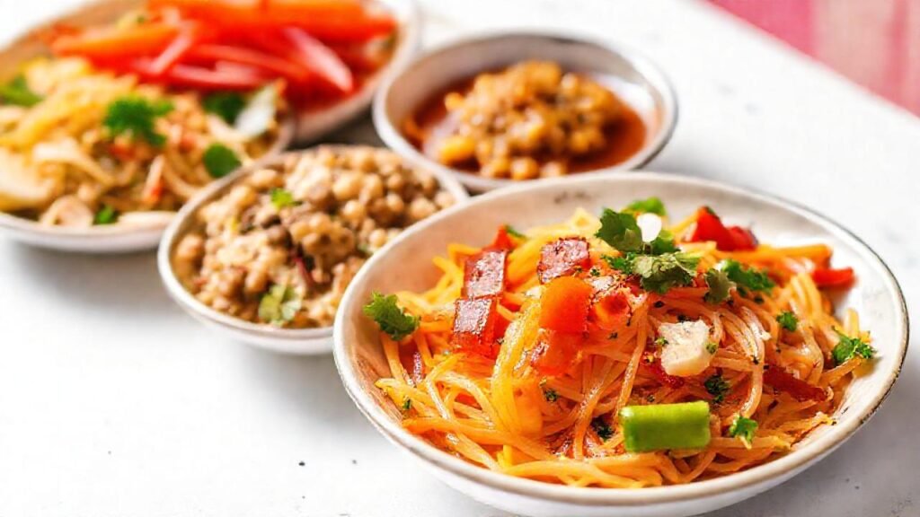 Comida callejera asiática: fresca