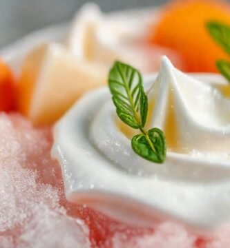 Belleza fría y minimalista de alimentos