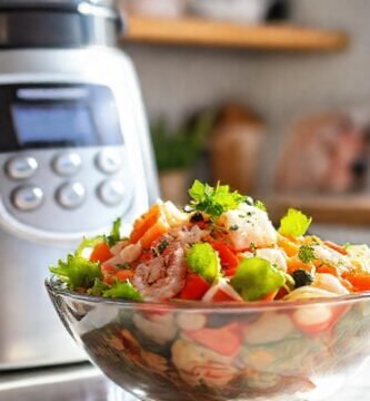 Un Thermomix prepara una ensalada de mariscos