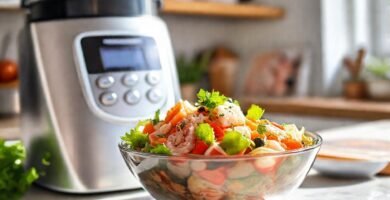Un Thermomix prepara una ensalada de mariscos