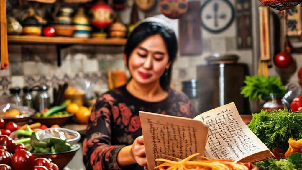 Cocina asiática serena y receptiva